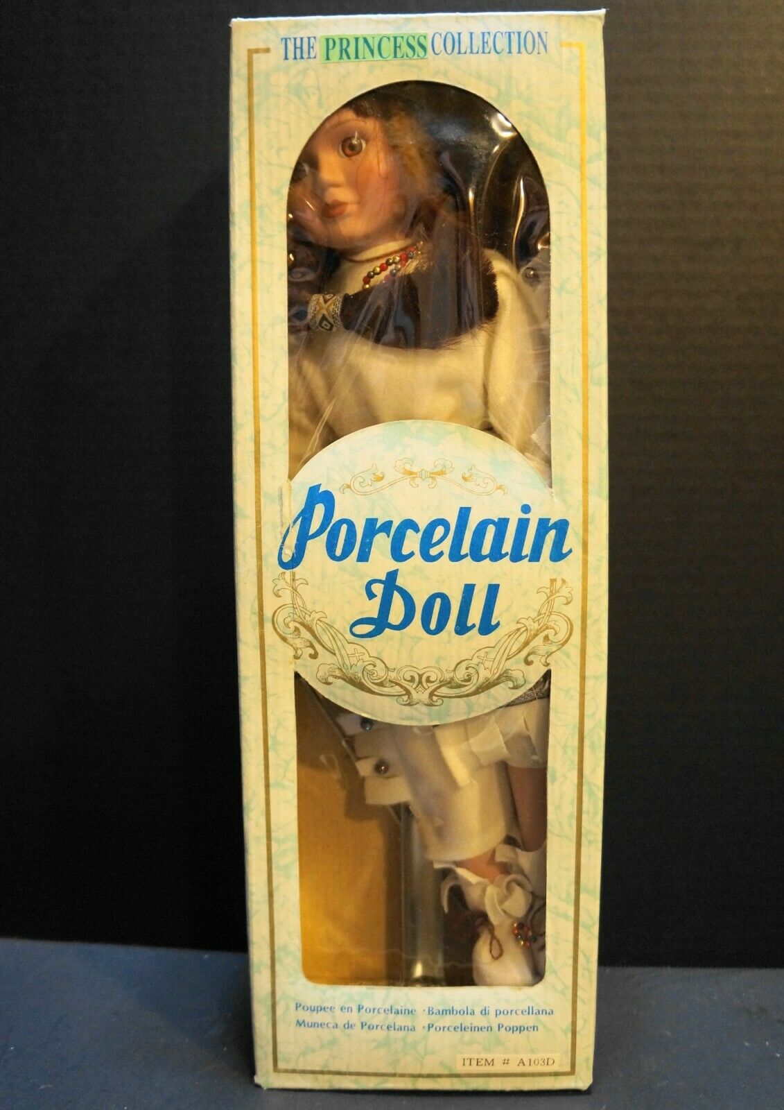 Native American Porcelain Doll Princess Collection 15" Nib
